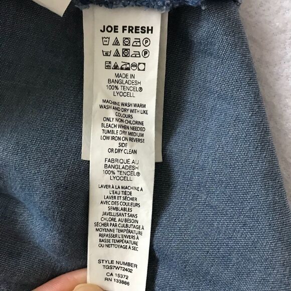 Joe Fresh Blouse Button Tencel Lyocell Top 3 Years Old Toddler​ - Picture 8 of 8